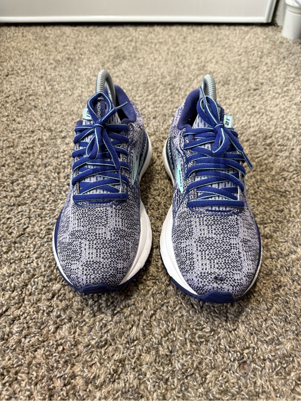 Brooks Women's Blue and Teal Knit Running Shoes